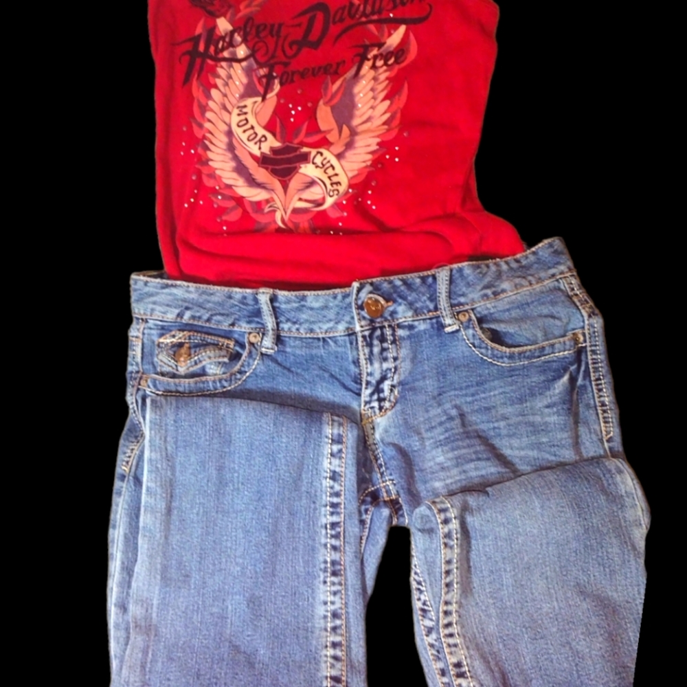 Tank top and jeans